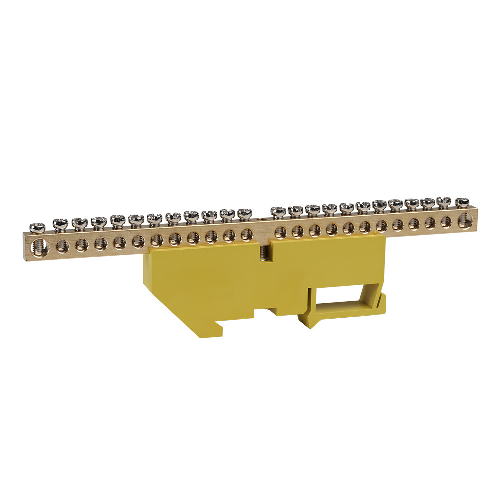 Система сборных шин Курский электроаппаратный завод (КЭАЗ) нулевая с изолятором OptiKit BB-D-PE-DIN-24-6х9-желтый купить с доставкой по РФ