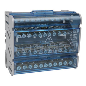 Система сборных шин Курский электроаппаратный завод (КЭАЗ) 'N' нулевая на DIN-рейку в корпусе-4х11групп