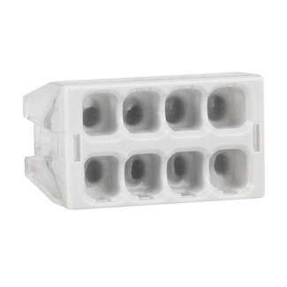 Клемма КЭАЗ строительно-монтажная OptiKit СМК 2273-248 (с пастой) 8 отверстий 0,5-2,5 мм2 купить с доставкой по РФ