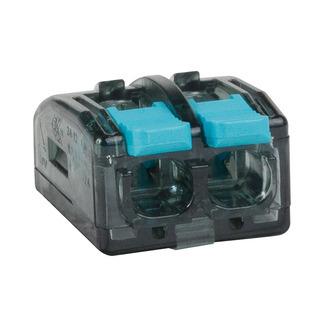 Клемма КЭАЗ строительно-монтажная OptiKit СМК 221-412 с рычагом 2 отверстия 0,2-2,5(4,0)мм2 купить с доставкой по РФ