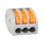 Клемма КЭАЗ строительно-монтажная OptiKit СМК 222-413 с рычагом 3 отверстия 0,2-2,5(4,0)мм2 купить с доставкой по РФ