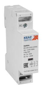 Контактор КЭАЗ 24В AC 2НО 20А OptiDin MK-100-2020-24AC