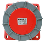 Розетка фланцевая наклонная КЭАЗ 445-125А-6h-380AC-3P+PE+N-IP67 купить с доставкой по РФ