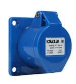 Розетка КЭАЗ 313-16А-6h-220AC-2P+PE-IP44 купить с доставкой по РФ