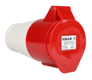 Розетка КЭАЗ 225-32А-6h-380AC-3P+PE+N-IP44