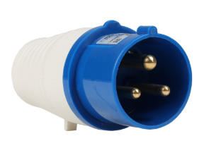 Вилка КЭАЗ 023-32А-6h-220AC-2P+PE-IP44 купить с доставкой по РФ