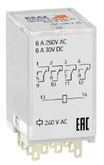 Реле промежуточное КЭАЗ OptiRel G RP55-33-24D-10-CO/TI купить с доставкой по РФ