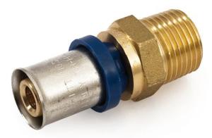 Переходник 26-1", General Fittings 5T00, пресс-резьба, нар., латунь
