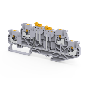 Клемма КЭАЗ 2х-ярусная push-in OptiClip CPDLK-2,5-2L-MT-N-I-S-серый