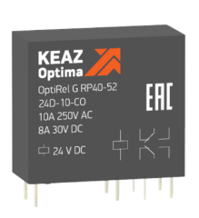 Реле промежуточное КЭАЗ OptiRel G RP40-52-24D-10-CO-G купить с доставкой по РФ