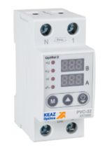 Реле напряжения КЭАЗ OptiRel D PVС-63 с ЖК-дисплеем и контролем тока 63 А купить с доставкой по РФ