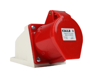 Розетка КЭАЗ 124-32А-6h-380AC-3P+PE-IP44 купить с доставкой по РФ