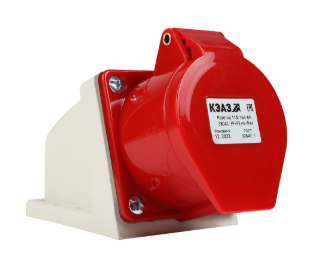 Розетка для монтажа на поверхность КЭАЗ 115-16А-6h-380AC-3P+PE+N-IP44 купить с доставкой по РФ