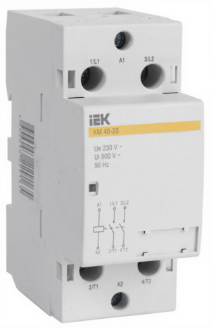 Контактор IEK модульный КМ40-20 230В AC