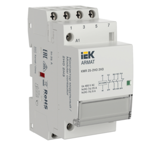 Контактор IEK модульный 25А 24В 2НО 2НЗ AC/DC KMR ARMAT AR-AC