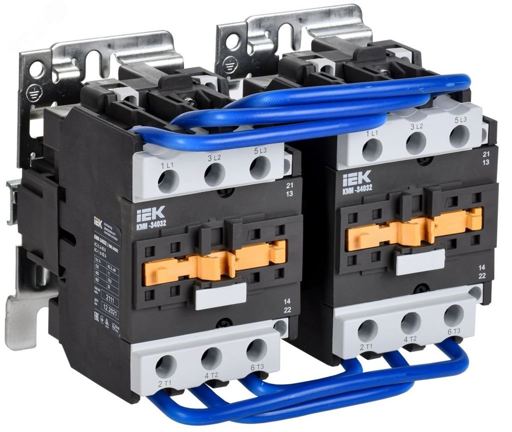 Контактор IEK КМИ-35032 реверс 50А 230В/АС3 2NO 2NC купить с доставкой по РФ