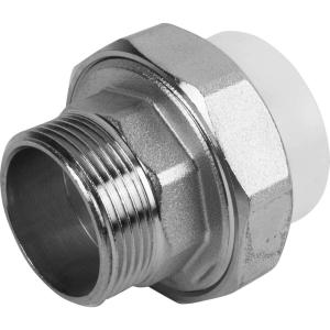 Американка Valfex Standard, 75-2 1/2", пайка-резьба, нар., PP-R, белый
