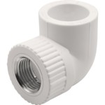 Угольник THERMOLIGHT комбинированный PP-R ВР 25х1/2" белый (20/160) купить с доставкой по РФ