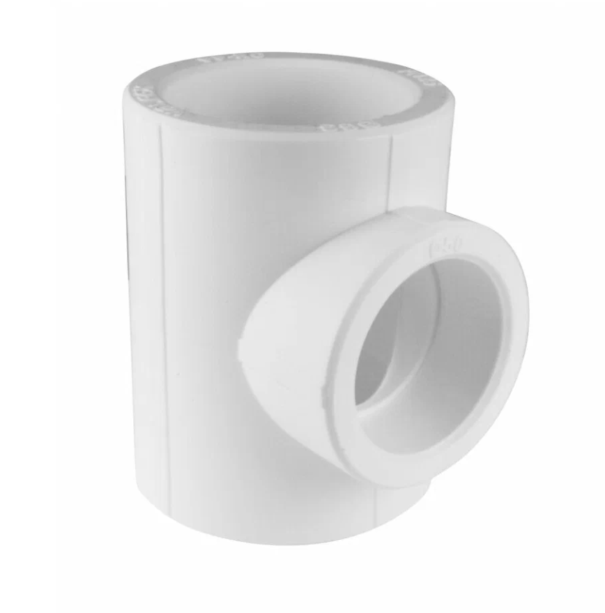 Тройник Valfex Standard 50-32-50 пайка-пайка PP-R белый купить с доставкой по РФ