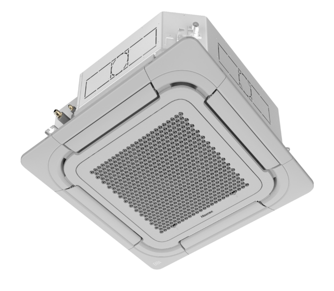 Инверторная сплит-система кассетного типа Hisense серии HEAVY EU DC INVERTER R32 ACT-12UR4RCC8/PE-QEA/LD/AUW-12U4RS8 (комплект) купить с доставкой по РФ