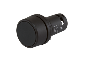 Кнопка TDM SB7-CA25 с возвратом, 1НО+1НЗ, d22 мм, черная, IP54