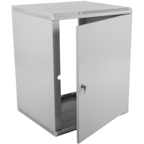 Шкаф для оборудования ЦМО настенный 19" 18U ЦМО ШРН-Э-18.350.1 металлическая дверь серый купить с доставкой по РФ