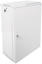 Коммутационный шкаф ЦМО настенный 19" 18U ЦМО ШРН-Э-18.350 стеклянная дверь серый купить с доставкой по РФ