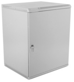 Телекоммуникационный ЦМО настенный шкаф 19" 15U ЦМО ШРН-15.500.1 металлическая дверь серый купить с доставкой по РФ