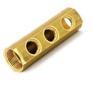 Коллектор Апогей 1" м/м 3в 1/2" вн/р 50мм латунь 422037