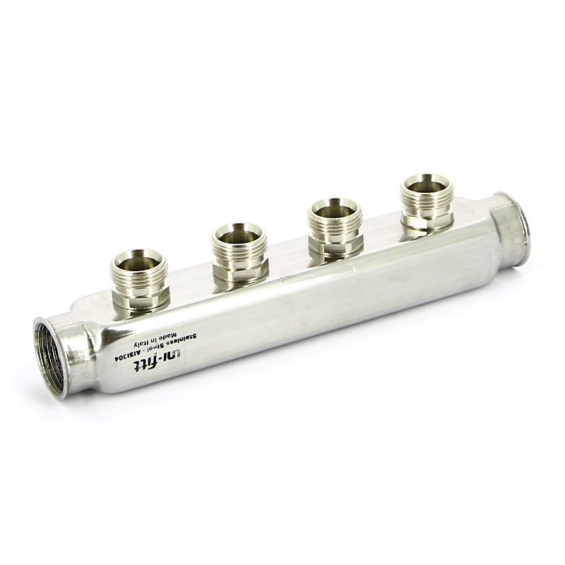 Коллектор Uni-fit ВВ 1" х 4 вых 3/4"EK нержавеющая сталь купить с доставкой по РФ