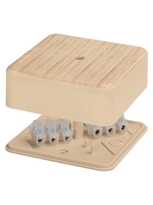 Коробка распаячная TDM КР 75х75х28 ОП сосна, с клем. колодкой, IP40, инд. штрихкод