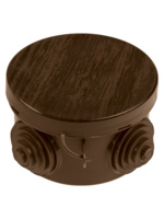 Распаячная коробка TDM ОП D85х40мм, крышка, "ЭКО" венге, IP54 купить с доставкой по РФ