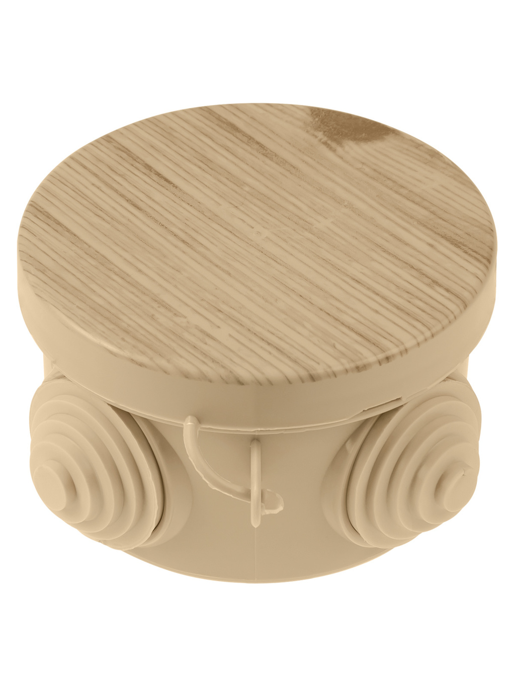 Распаячная коробка TDM ОП D65х40мм, крышка, "ЭКО" сосна, IP54 купить с доставкой по РФ