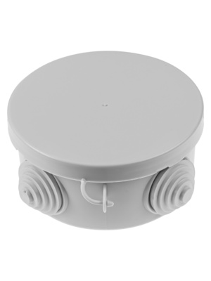 Распаячная коробка TDM ОП D85х40мм, крышка, IP54, 4вх. инд. штрихкод