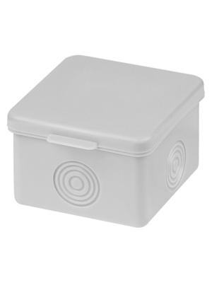 Распаячная коробка TDM ОП 65х65х50мм, крышка, IP54, 4вх., без гермовводов