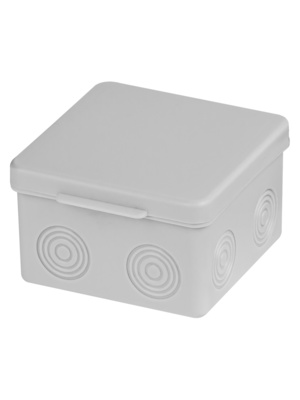 Распаячная коробка TDM ОП 80х80х50мм, крышка, IP54, 7вх., без гермовводов, инд. штрихкод