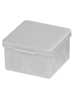 Распаячная коробка TDM ОП 100х100х55мм, крышка, IP54, 8вх., без гермовводов, инд. штрихкод