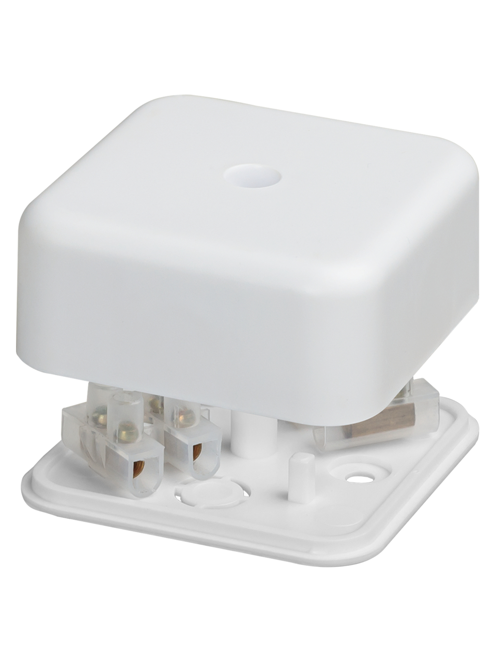 Коробка распаячная TDM КР 50х50х20 ОП белая, IP40, с клем. колодкой, инд. штрихкод купить с доставкой по РФ