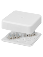 Коробка распаячная TDM КР 75х75х20 ОП белая, IP40, с клем. колодкой, инд. штрихкод купить с доставкой по РФ