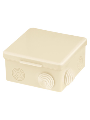 Распаячная коробка TDM ОП 100х100х55мм, крышка, IP54, 8вх