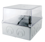 Распаячная коробка TDM ОП 240х195х165мм, проз. кр, IP55, мон. плата, каб. ввод d28-3 шт., d37-2 шт. купить с доставкой по РФ