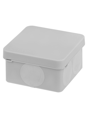 Распаячная коробка TDM двухкомпонентная, ОП 70х70х40 мм, IP66, 6 вх., серая, инд. штрихкод