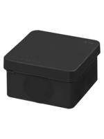 Распаячная коробка TDM двухкомпонентная, ОП 70х70х40 мм, IP66, 6 вх., черная, инд. штрихкод купить с доставкой по РФ