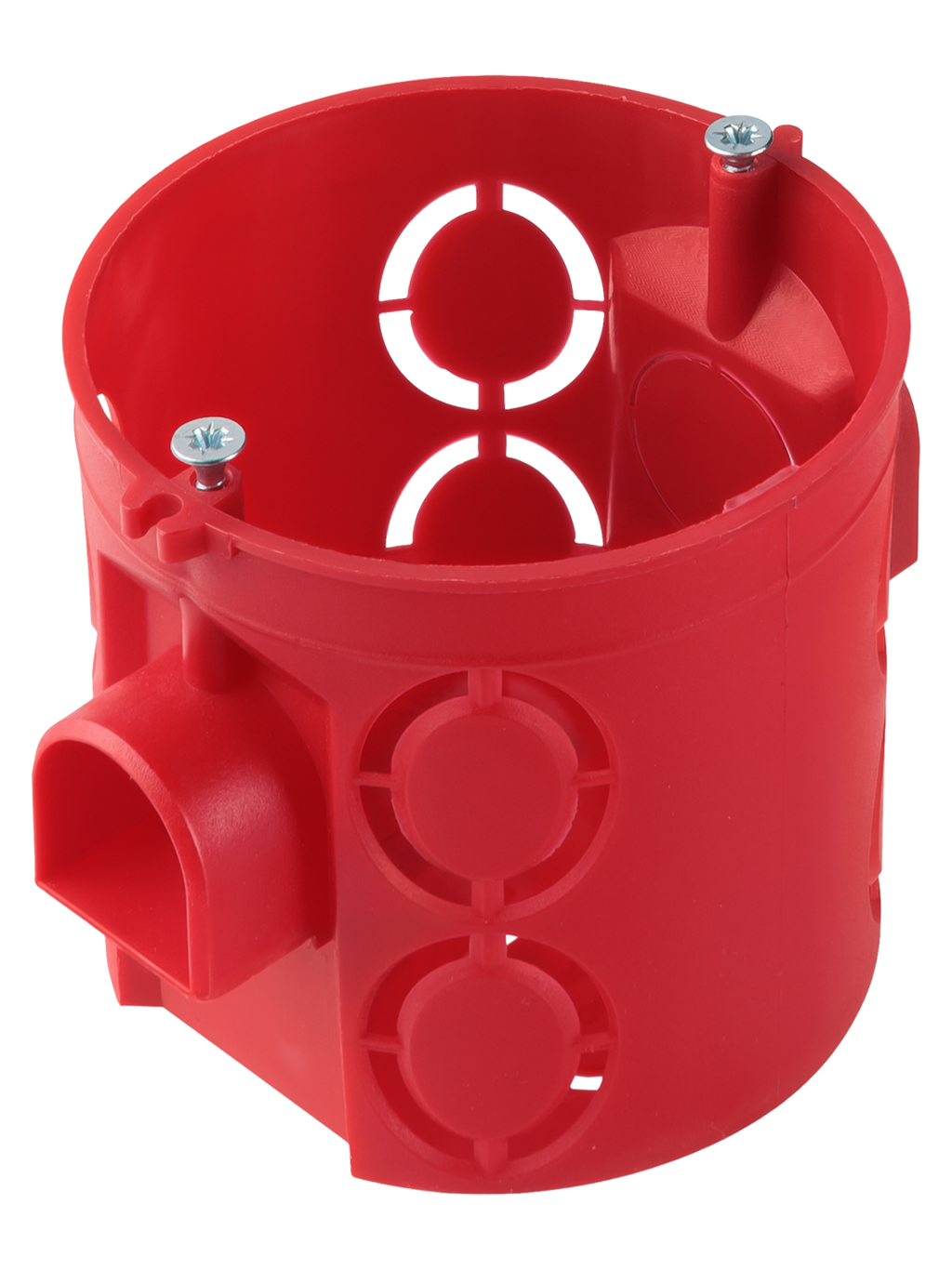 Установочная коробка TDM СП D68х62мм, углубленная, саморезы, стыковочные узлы, красная, IP20 купить с доставкой по РФ