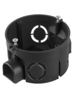 Установочная коробка TDM СП D68х42мм, саморезы, стыковочные узлы, черная, IP20 купить с доставкой по РФ