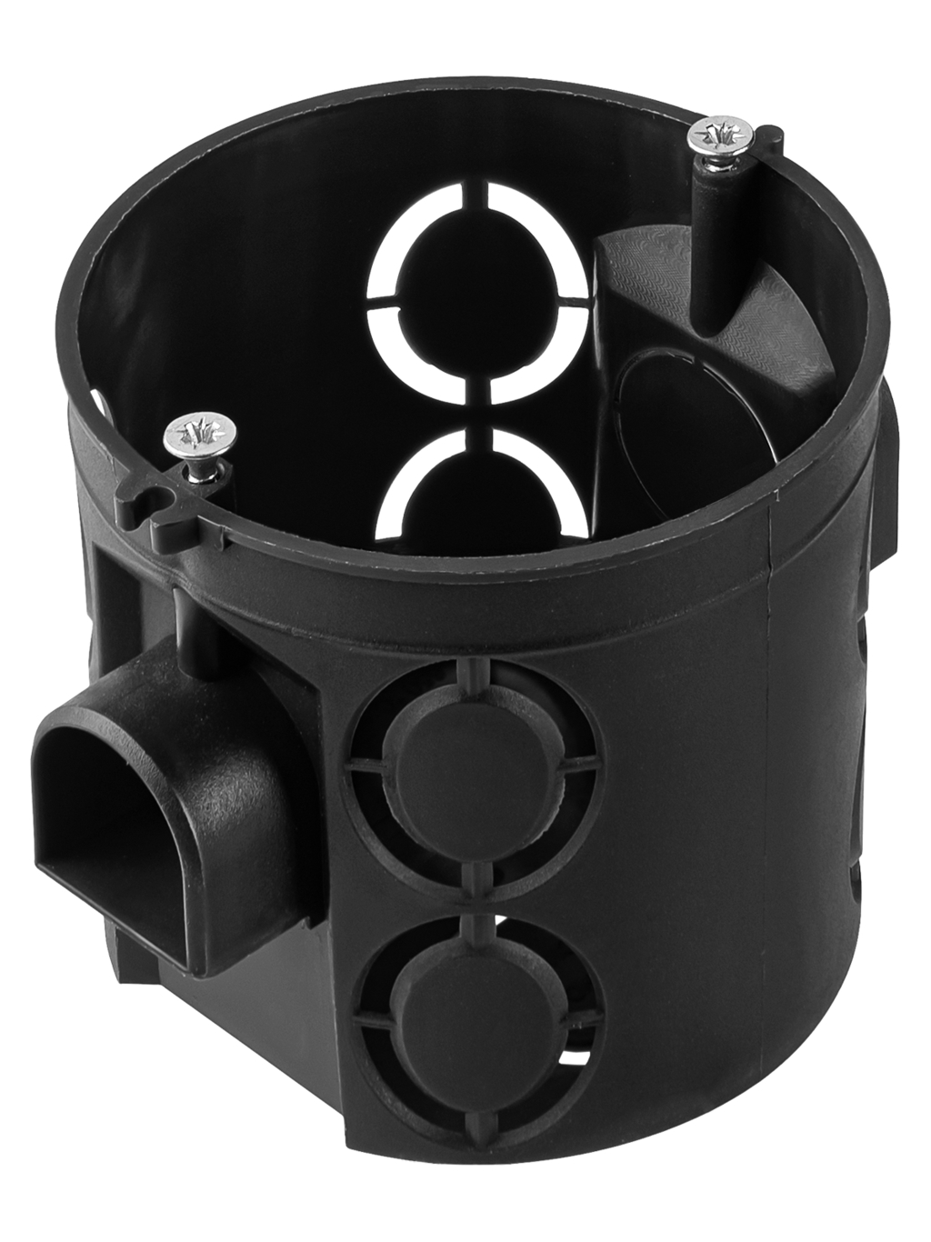 Установочная коробка TDM СП D68х62мм, углубленная, саморезы, стык. уз, черная, IP20, инд. штрихкод купить с доставкой по РФ