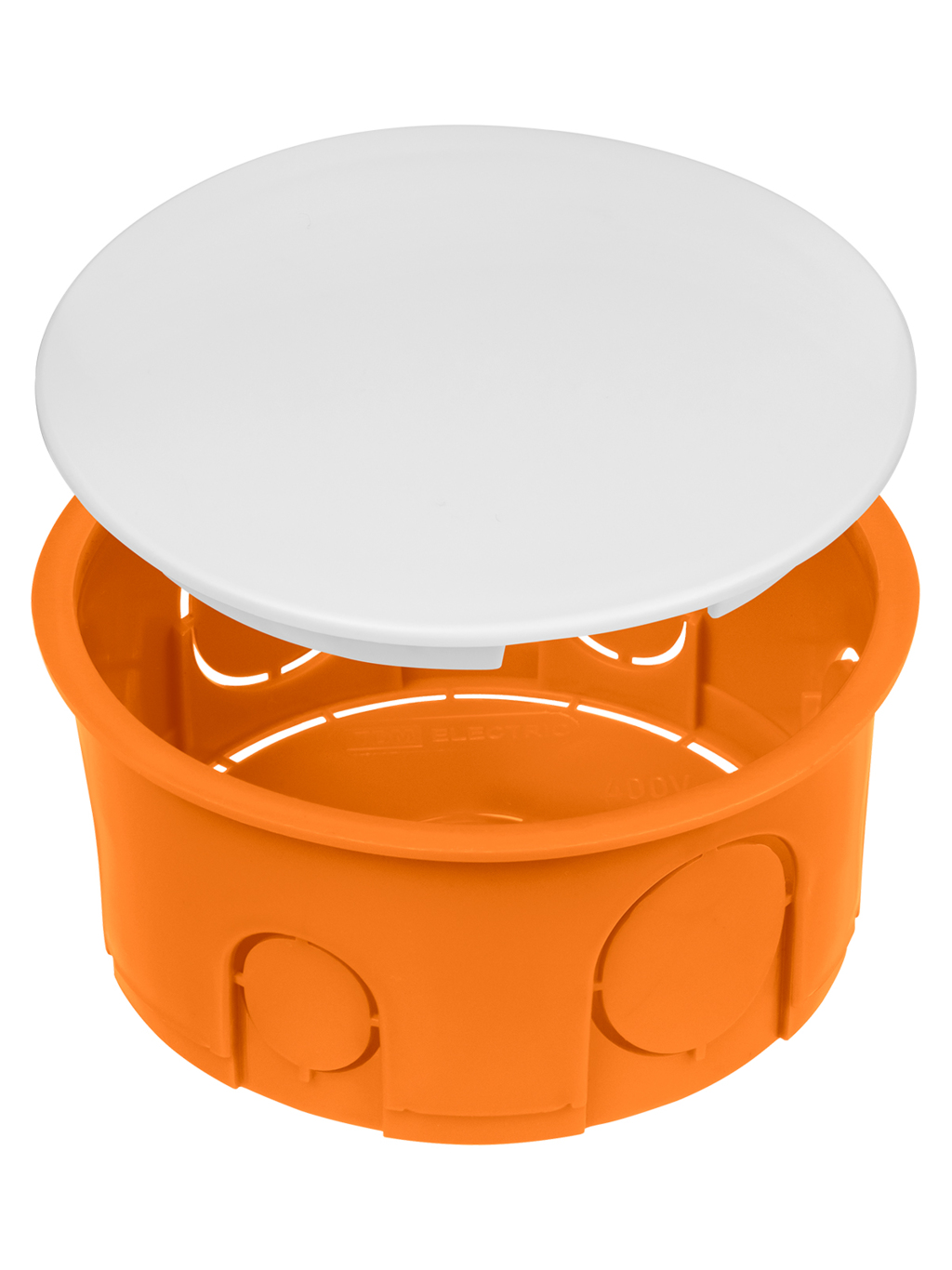 Распаячная коробка TDM СП D80х40мм, крышка, IP20, инд. штрихкод купить с доставкой по РФ