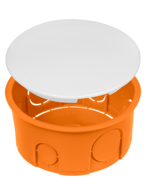 Распаячная коробка TDM СП D80х40мм, крышка, IP20, инд. штрихкод