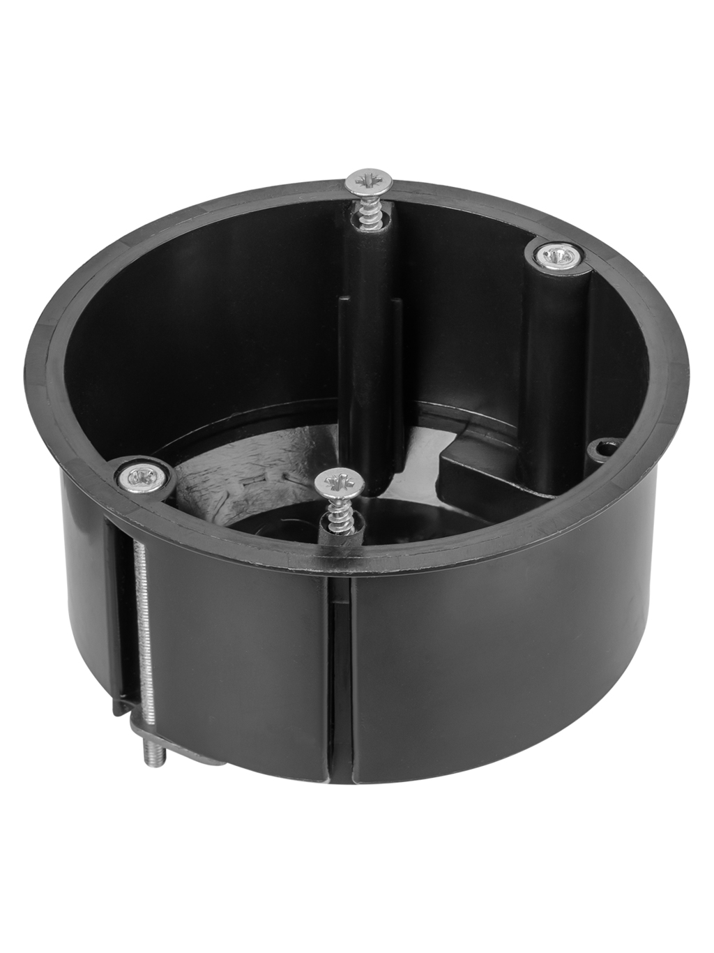 Установочная коробка TDM СП D73х45мм, саморезы, метал. лапки, IP20, инд. штрихкод купить с доставкой по РФ