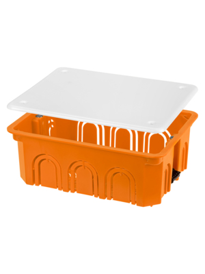 Распаячная коробка TDM СП 120х92х45мм, крышка, пл. лапки, IP20, инд. штрихкод